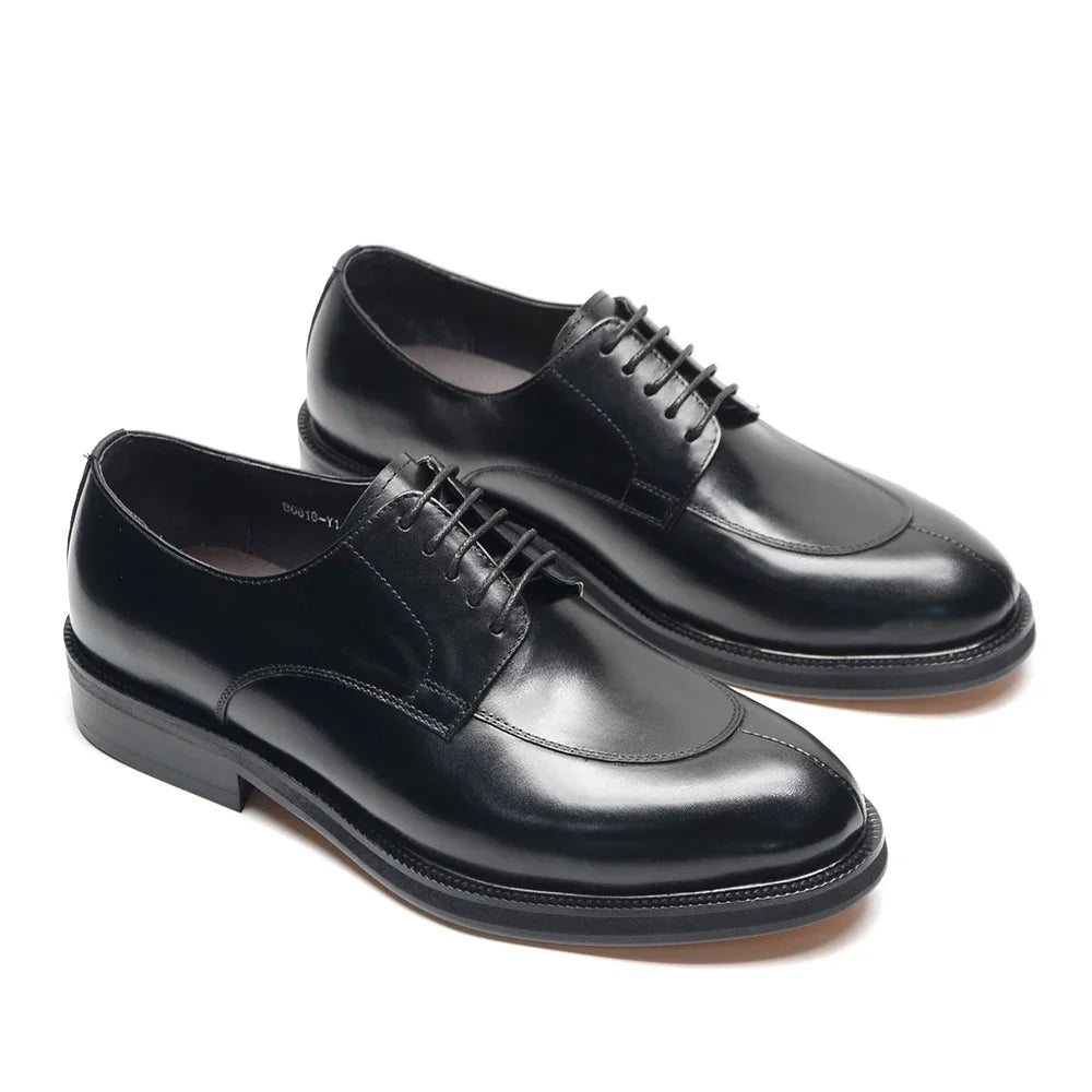 TBSwear Signature Lace-Up – Italian Black Dress Oxfords (Classic Italian Luxury)