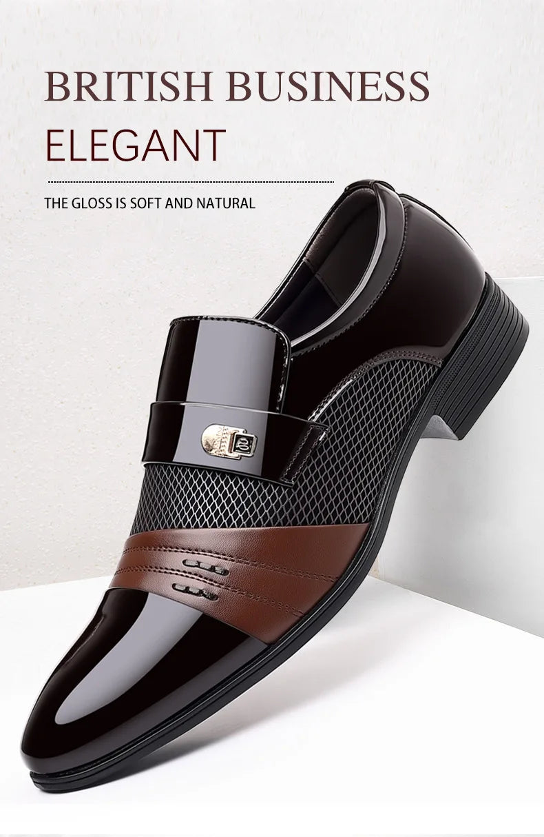 TBS Company Lacquer Elite – Pointed Toe Leather Oxfords